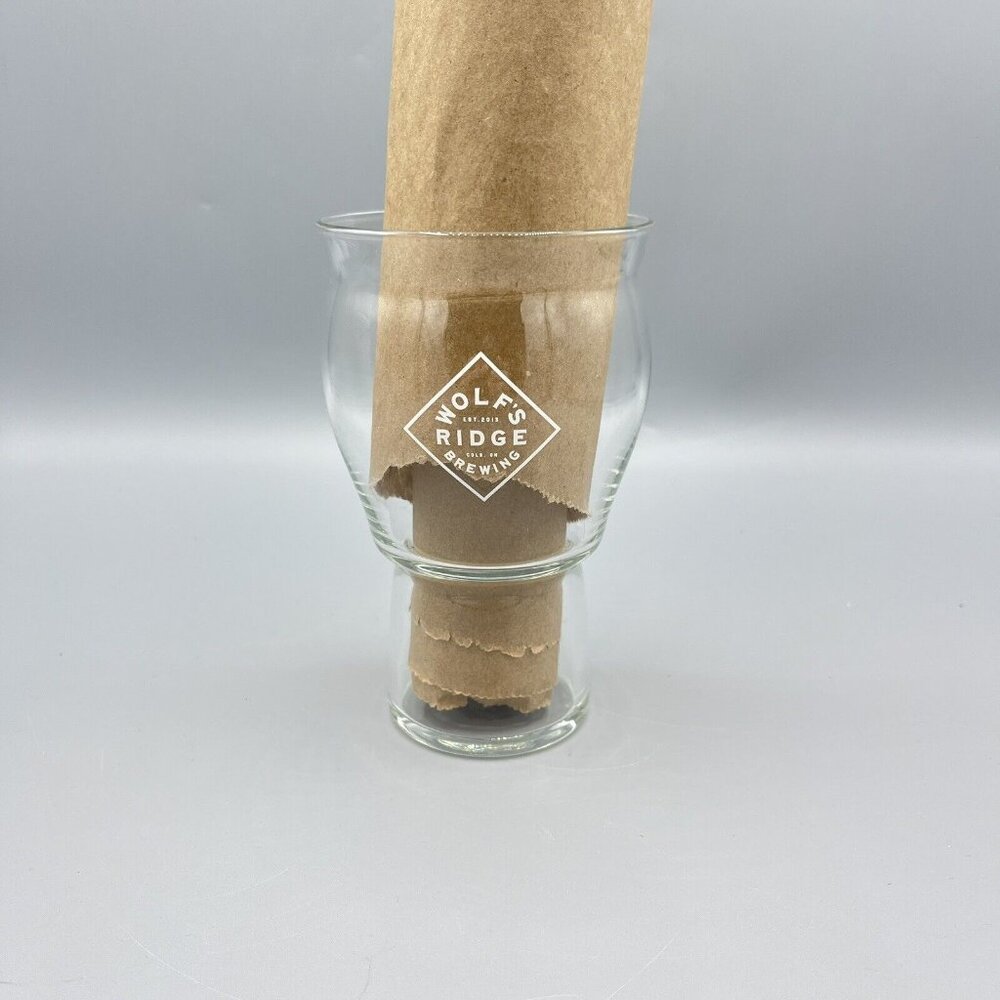 Wolf's Ridge Brewing Logo Pint 16 Oz. Beer Glass Columbus Ohio